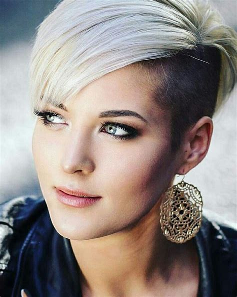 short shaved hairstyles for ladies|short undercut hairstyles for women.